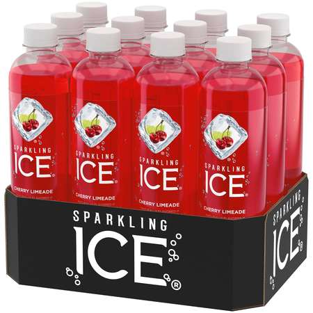 SPARKLING ICE Sparkling Ice Cherry Limeade Sparkling Water 17 oz. Bottle, PK12 FG00066